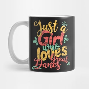 Just A Girl Who Loves Great Danes Gift product Mug